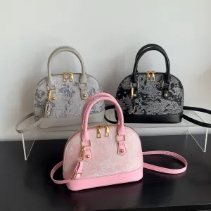 Women's Fashion Pattern Stitching Summer Simple Portable Crossbody Bags