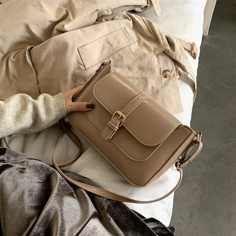 Women's Fashionable Korean Style Simple Texture Trendy Crossbody Bags
