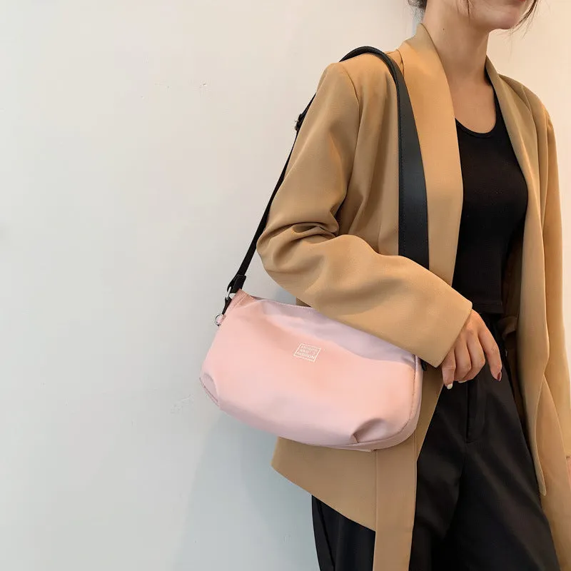 Women's Fashionable Nylon Cloth Simple Trendy Large Crossbody Bags