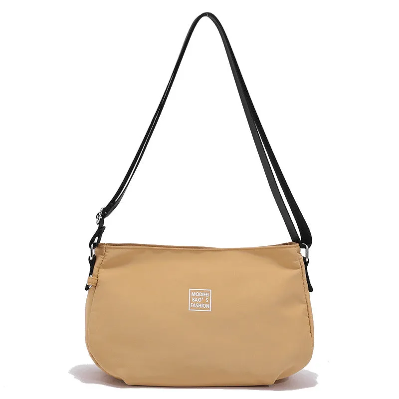 Women's Fashionable Nylon Cloth Simple Trendy Large Crossbody Bags