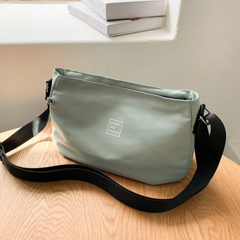 Women's Fashionable Nylon Cloth Simple Trendy Large Crossbody Bags