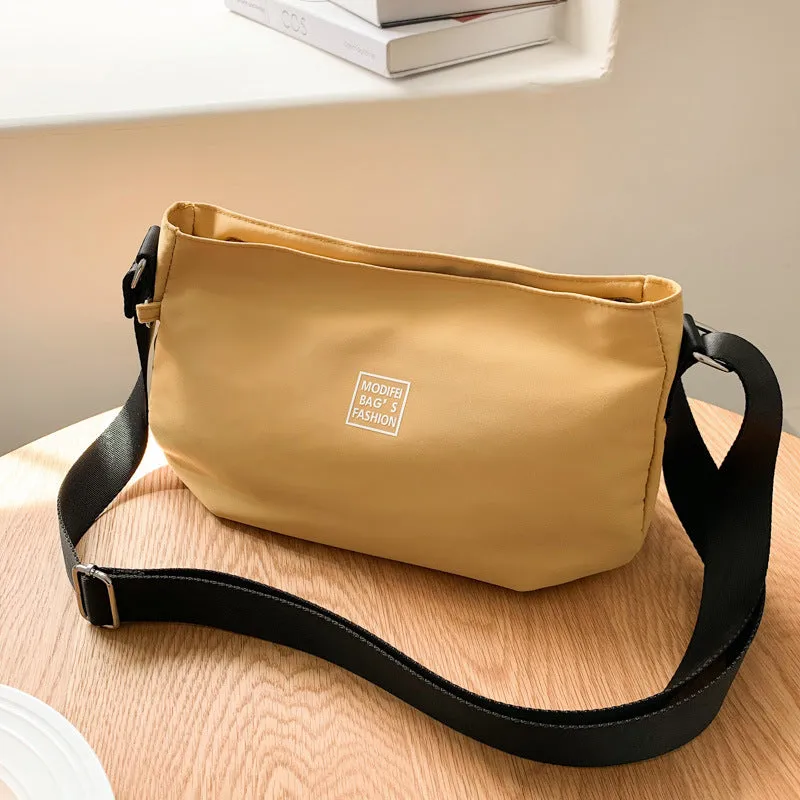Women's Fashionable Nylon Cloth Simple Trendy Large Crossbody Bags