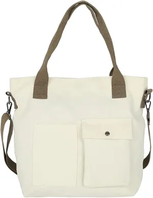 Women's Handbag Simple Crossbody Bag Canvas Bag Shoulder Ladies Tote Bag