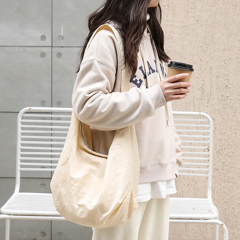 Women's Leisure Retro Simple Large Capacity Dumpling Crossbody Bags