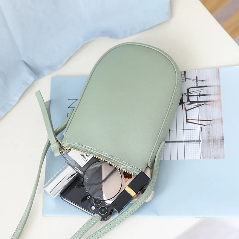 Women's Mini Korean Style Vertical Soft Leather Crossbody Bags