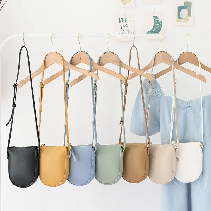 Women's Mini Korean Style Vertical Soft Leather Crossbody Bags