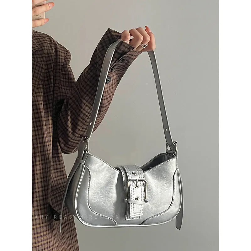 Women's Retro Hot Underarm Niche Simple Textured Bags