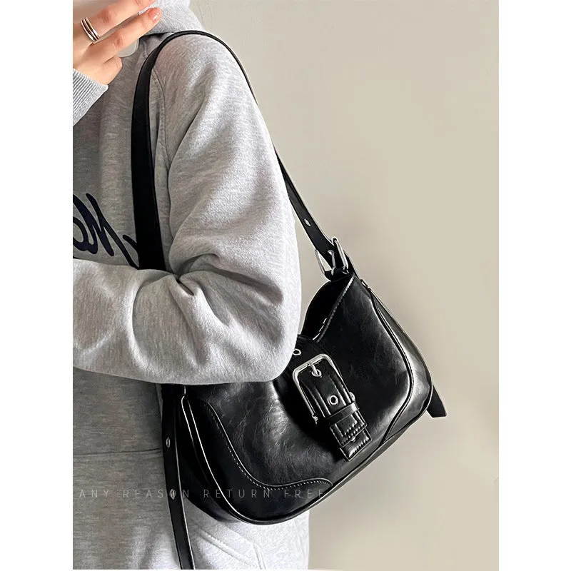Women's Retro Hot Underarm Niche Simple Textured Bags