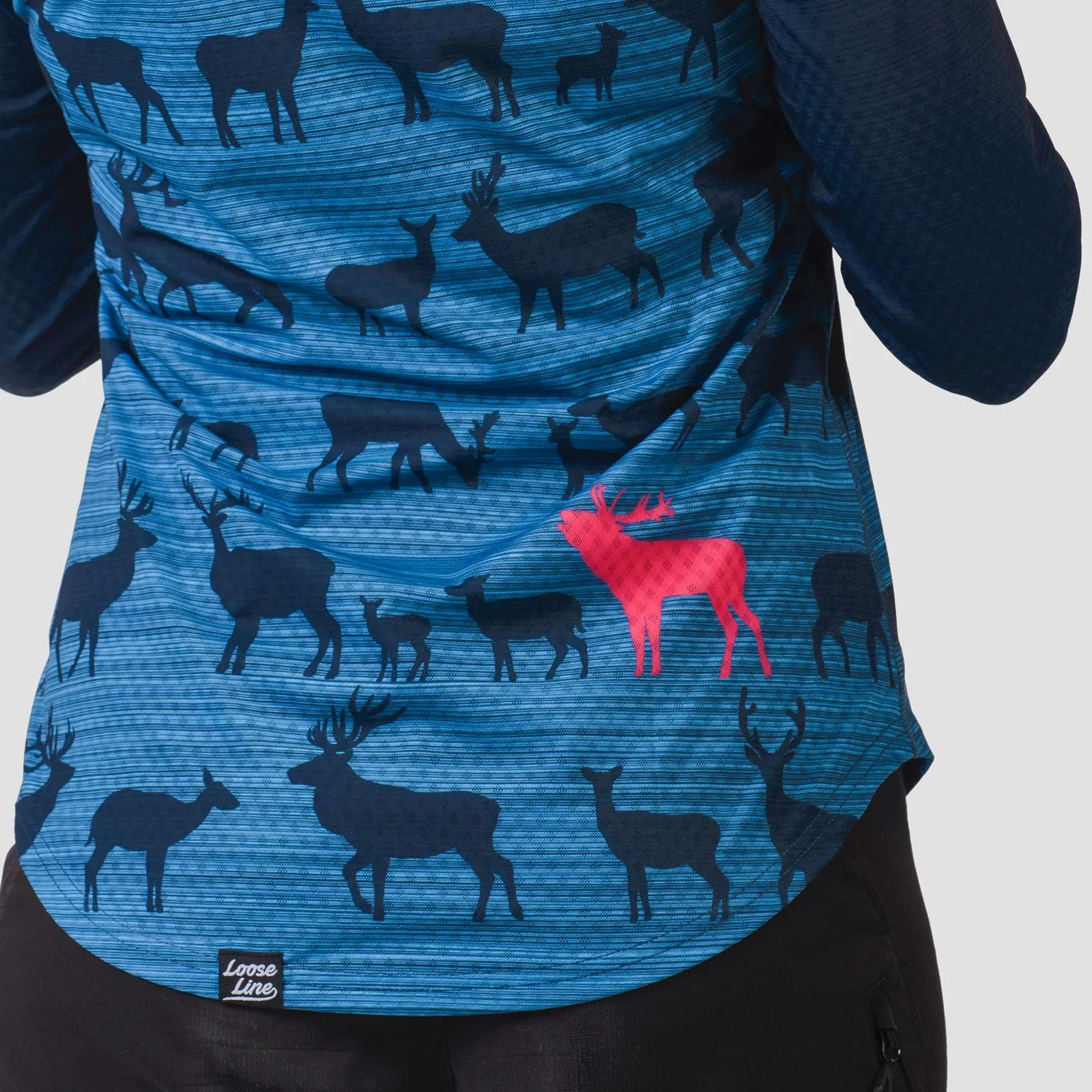 Women's Send It L/S Wild Blue Crew