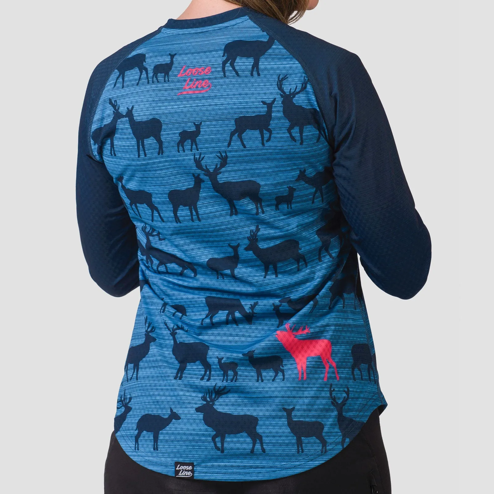Women's Send It L/S Wild Blue Crew