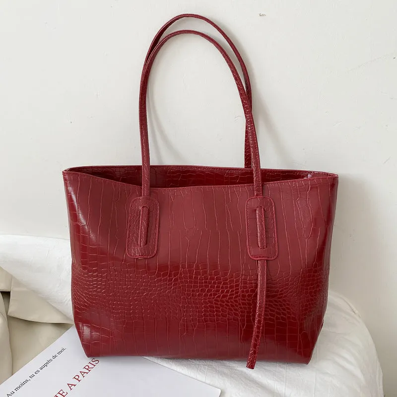 Women's Simple Large Capacity Fashionable Portable Shoulder Bags