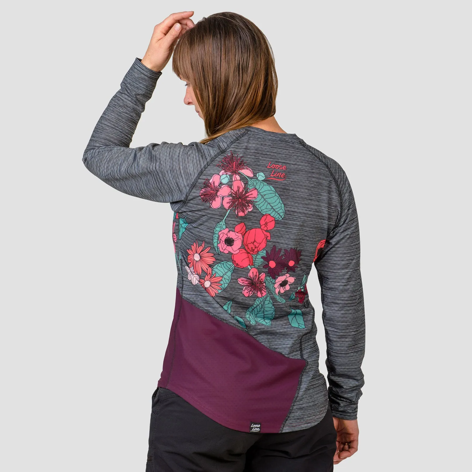 Women's Stack L/S Native Boom Crew