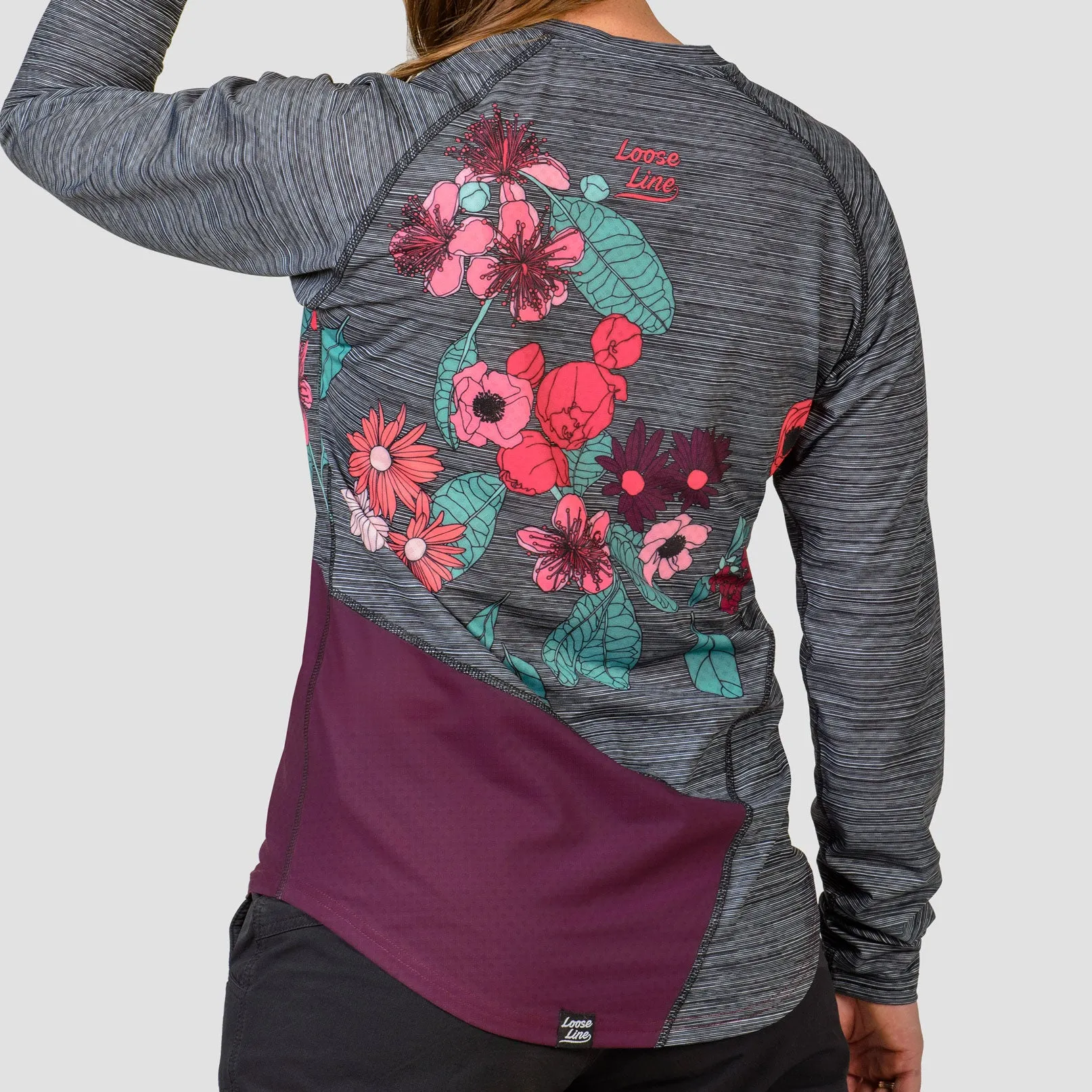 Women's Stack L/S Native Boom Crew