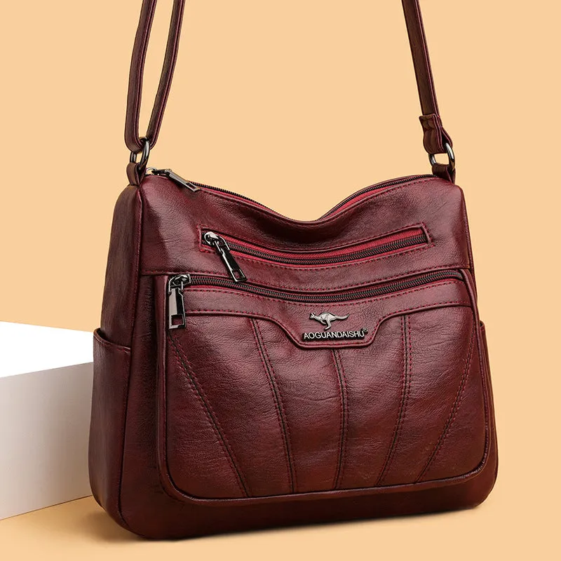 Women's Style Embroidery Yarn Simple Fashion Large Crossbody Bags