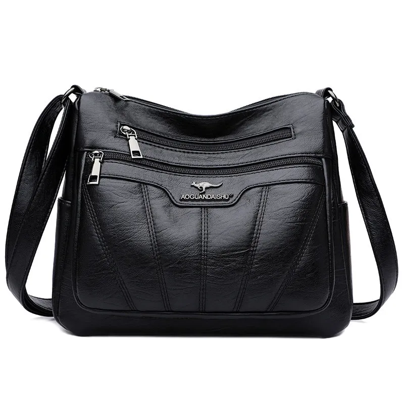 Women's Style Embroidery Yarn Simple Fashion Large Crossbody Bags