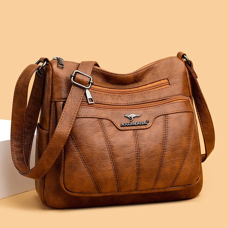 Women's Style Embroidery Yarn Simple Fashion Large Crossbody Bags