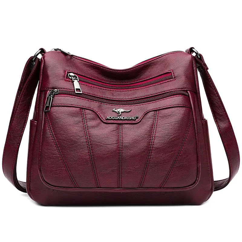 Women's Style Embroidery Yarn Simple Fashion Large Crossbody Bags