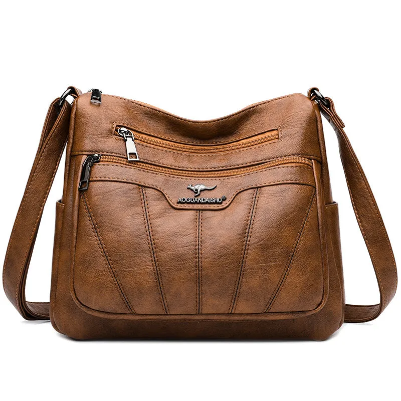 Women's Style Embroidery Yarn Simple Fashion Large Crossbody Bags
