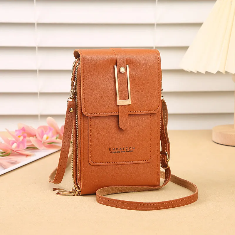 Women's Touch Screen Trendy Simple Mobile Pocket Phone Bags