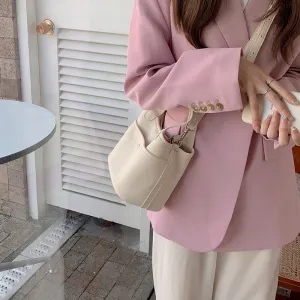 Women's Vegetable Basket Simple Fashion Soft Leather Texture Cross Crossbody Bags