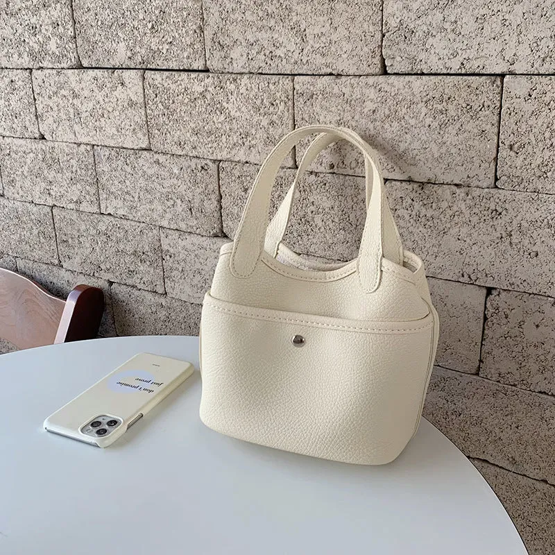 Women's Vegetable Basket Simple Fashion Soft Leather Texture Cross Crossbody Bags