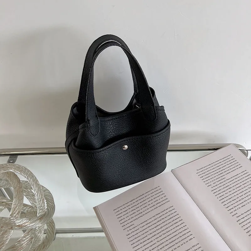 Women's Vegetable Basket Simple Fashion Soft Leather Texture Cross Crossbody Bags