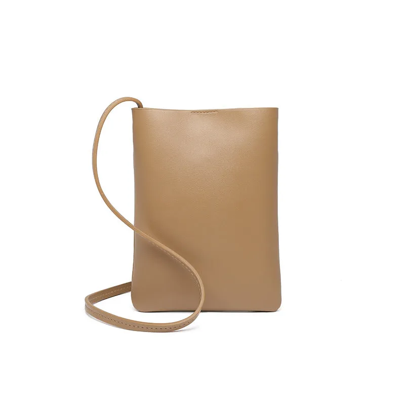 Women's Vertical Mobile Fashionable Simple Soft Phone Bags