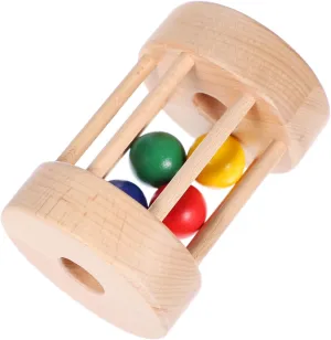 Wooden Drum Educational Shaking Instrument for Early Learning Development Safe Natural Engaging Fun for Little Hands