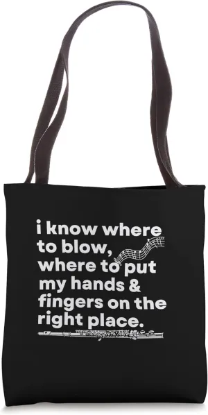 Woodwind Flute Musician Musical Instrument Tote Bag