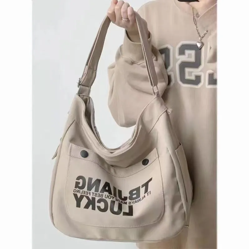 Work Clothes Female Male Korean Large Shoulder Bags
