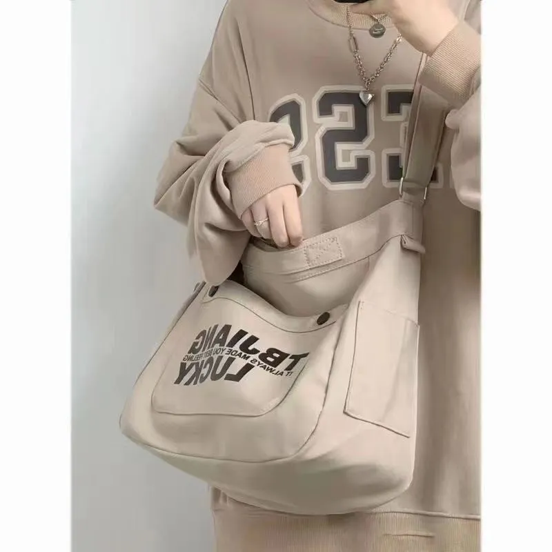 Work Clothes Female Male Korean Large Shoulder Bags