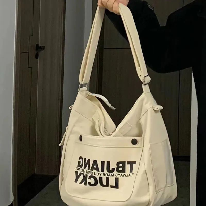 Work Clothes Female Male Korean Large Shoulder Bags