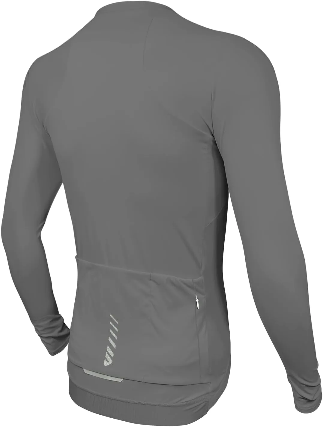Wulibike Cycling Jersey Men Long Sleeve, Road Bike Jerseys Full Zipper with Pockets, Suitable for Spring and Autumn.