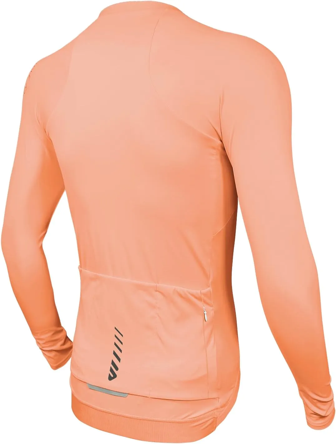 Wulibike Cycling Jersey Men Long Sleeve, Road Bike Jerseys Full Zipper with Pockets, Suitable for Spring and Autumn.