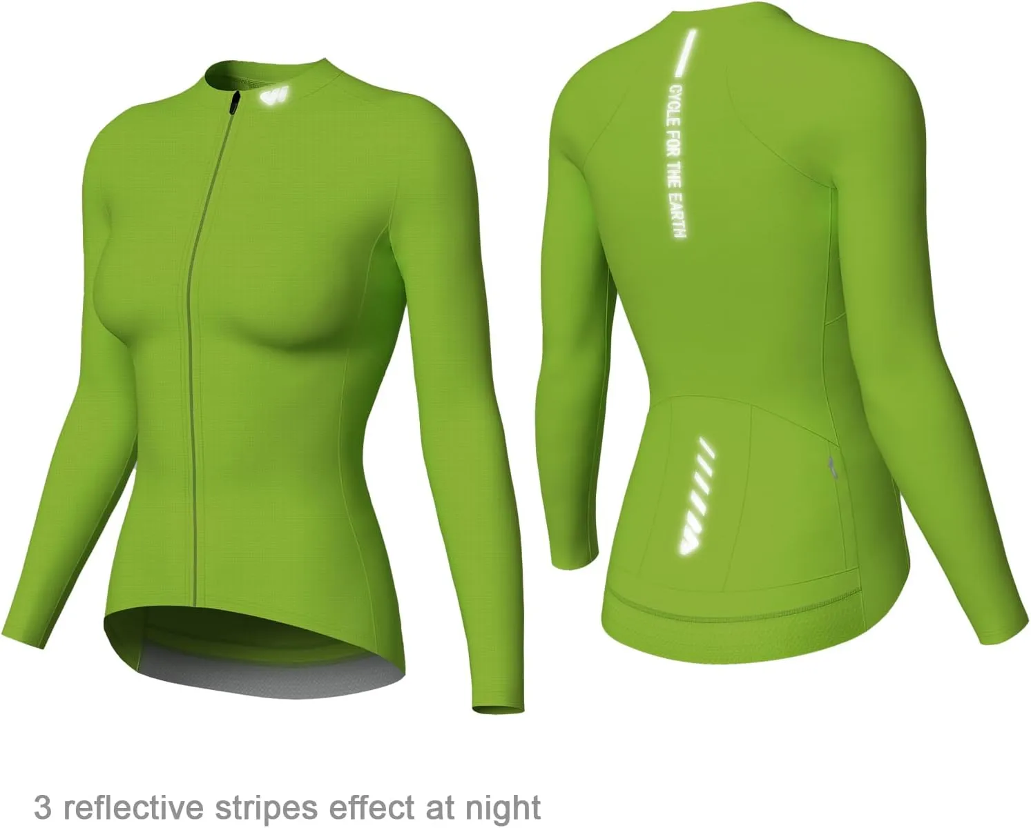 Wulibike Cycling Jersey Women Long Sleeve,Bike Shirts for Women Biking Tops Breathable Cycle Jerseys with 4 Pockets