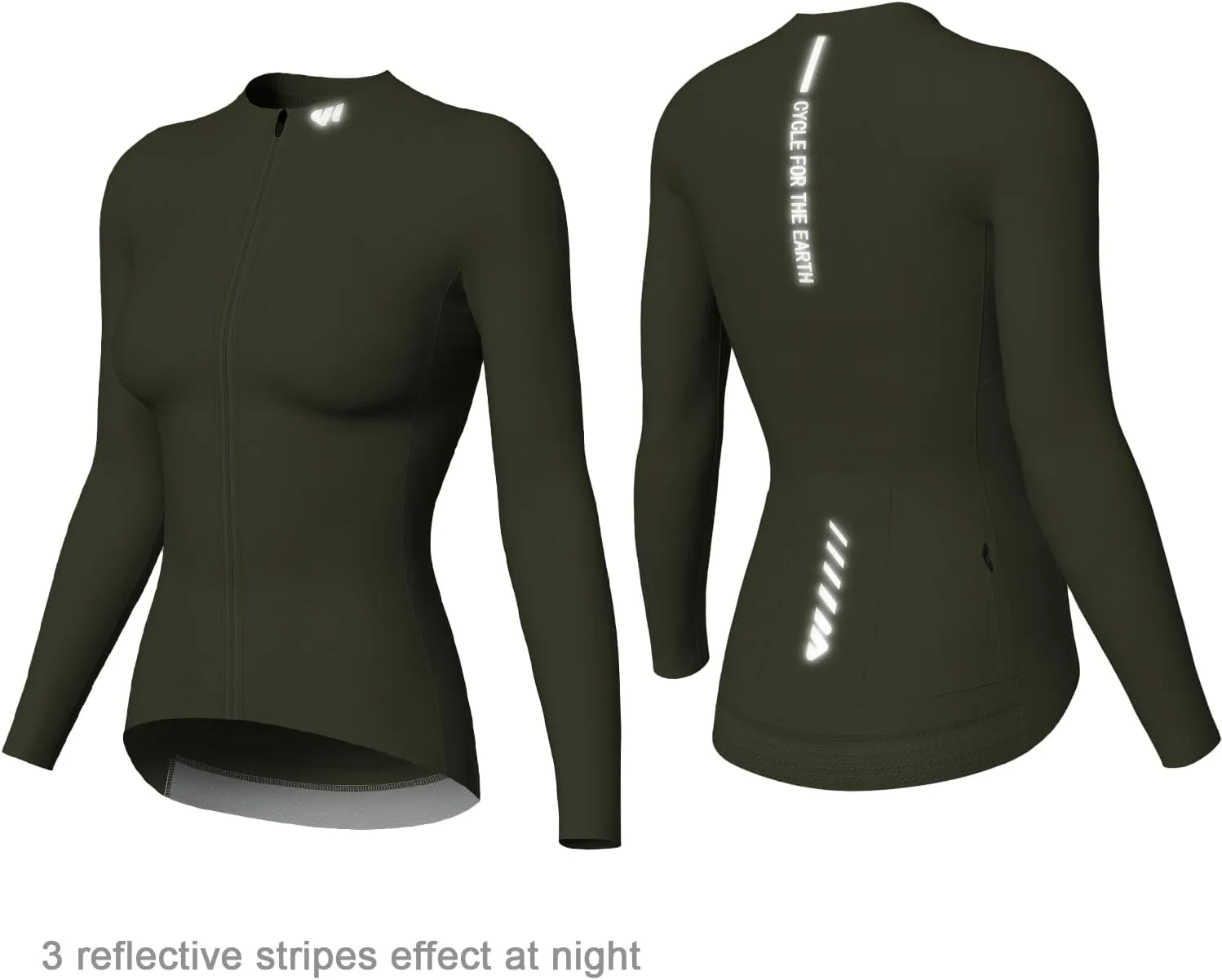 Wulibike Cycling Jersey Women Long Sleeve,Bike Shirts for Women Biking Tops Breathable Cycle Jerseys with 4 Pockets