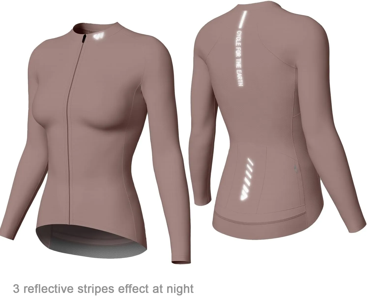 Wulibike Cycling Jersey Women Long Sleeve,Bike Shirts for Women Biking Tops Breathable Cycle Jerseys with 4 Pockets