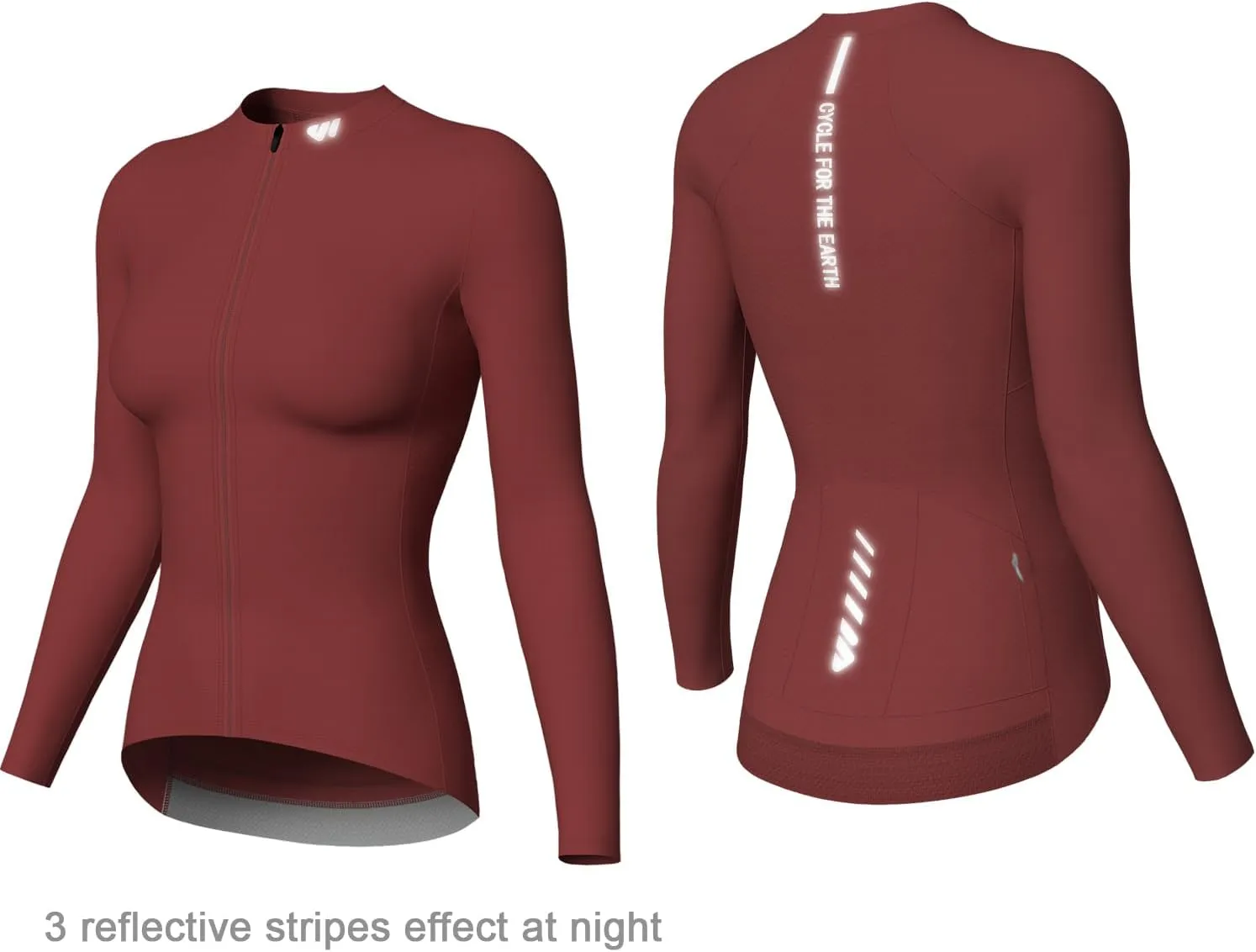 Wulibike Cycling Jersey Women Long Sleeve,Bike Shirts for Women Biking Tops Breathable Cycle Jerseys with 4 Pockets