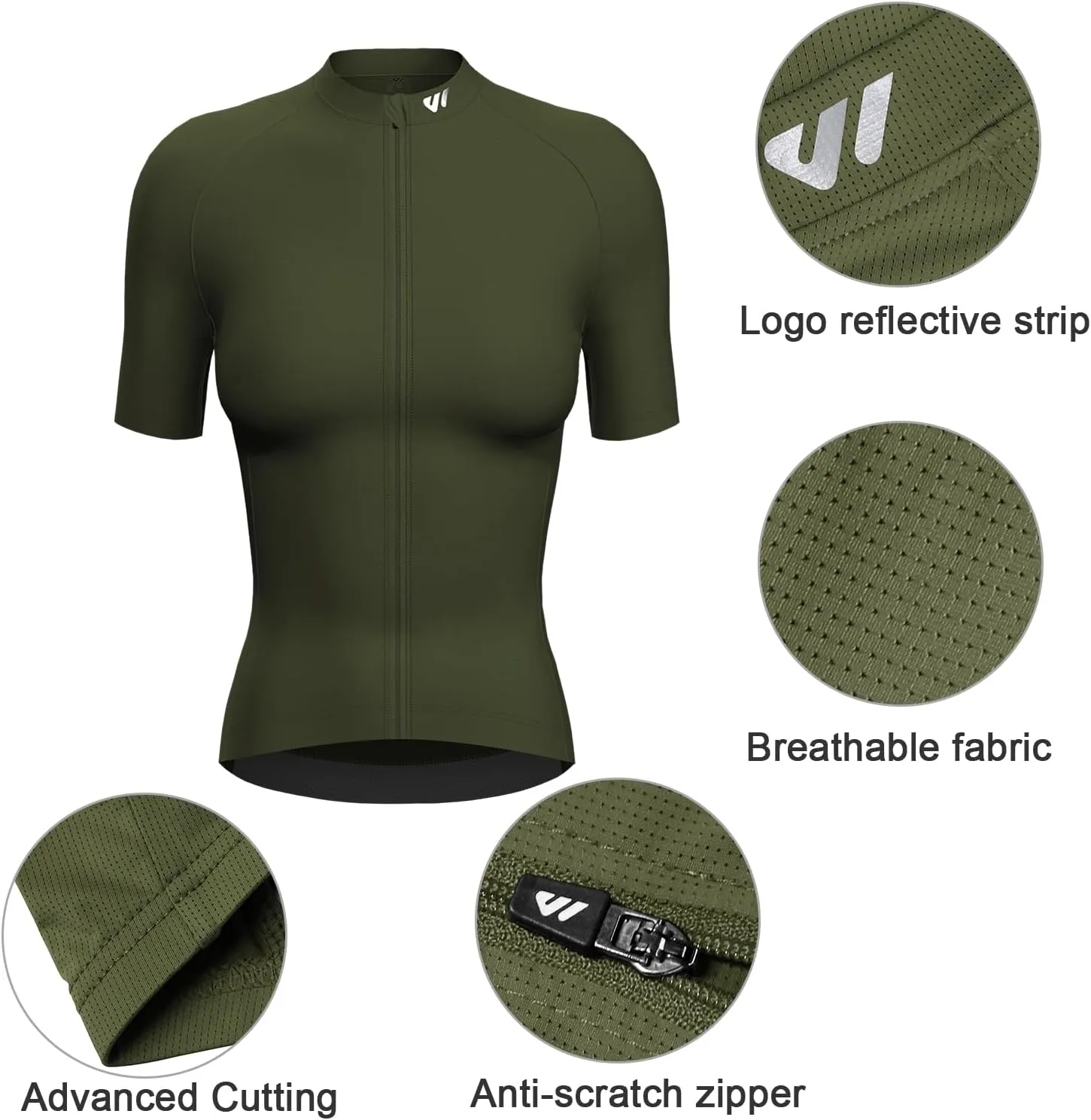 Wulibike Cycling Jersey Women Long Sleeve,Bike Shirts for Women Biking Tops Breathable Cycle Jerseys with 4 Pockets
