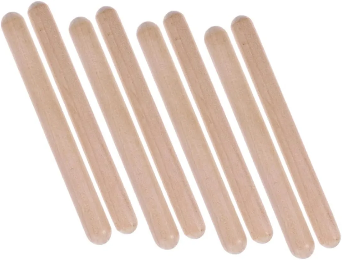 Yardwe 4 Pairs Music Rhythm Stick Rhythm Sticks Kids Educational Baby Musical Drumsticks Percussion Sensory Toys Toddler Instrument Supplies Natural Hardwood Stick Wooden