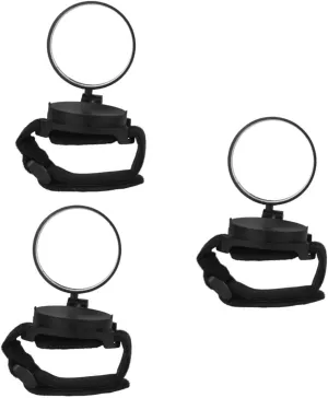 YARNOW 3pcs Bike Handlebar Mirrors Arm Wrist Rearview Mirror for Bike Cycling