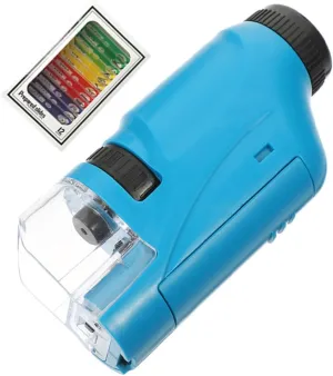 YARNOW Early Learning Boys and Girls Microscope Portable Science Experiment Tool Handheld Magnifier for School Supplies Education