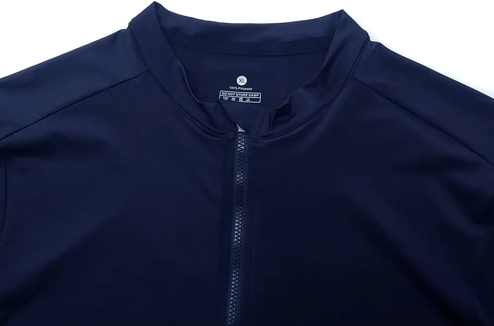 YKYWBIKE Cycling Jersey Men Aero Race Fit, Road Bike Jersey Short Sleeved,Moisture Wicking, Breathable,Zip Pocket,UPF50 