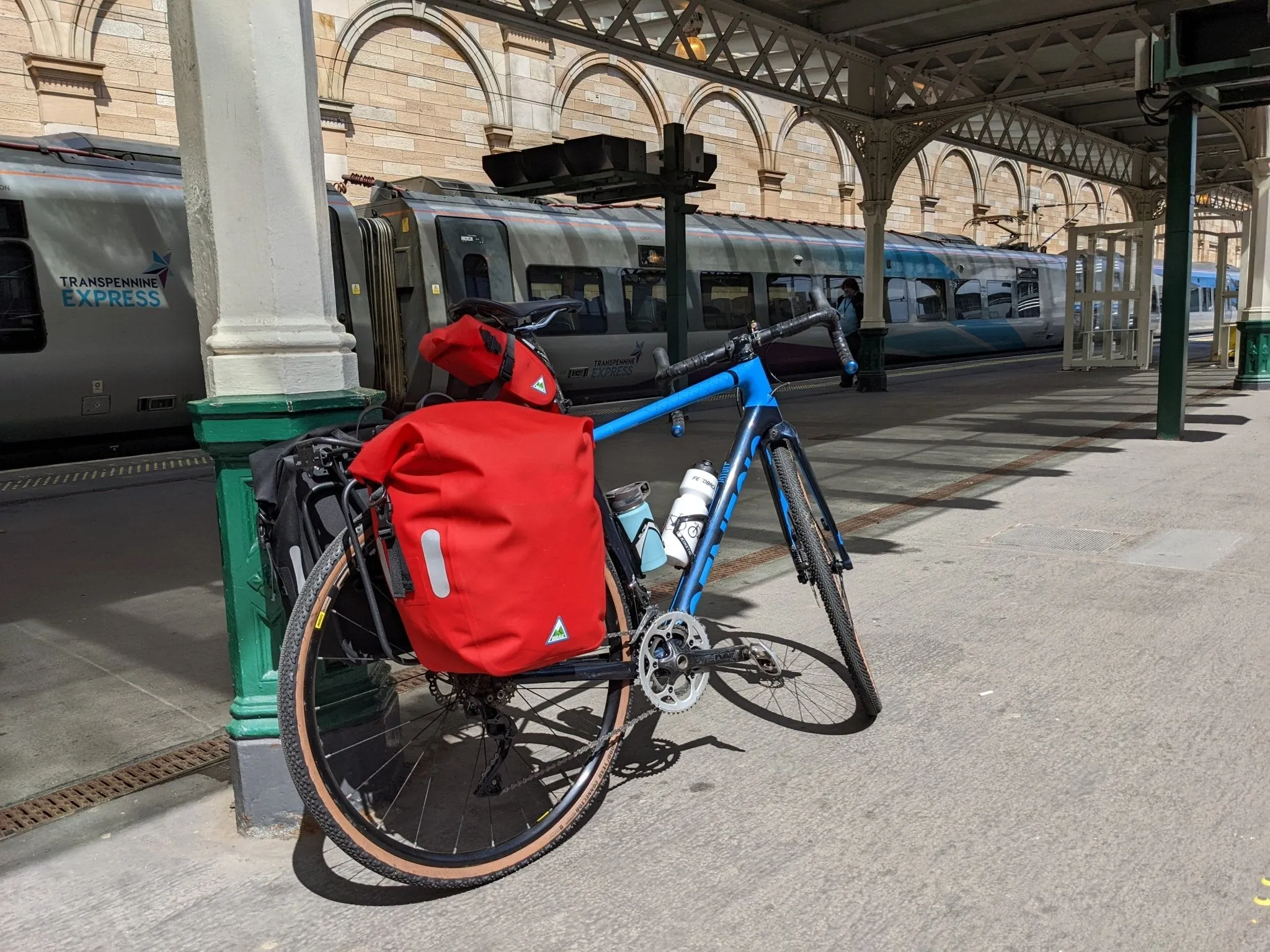 Yonder Waterproof Pannier Bags (2x25L) - Red - Brae Cycling