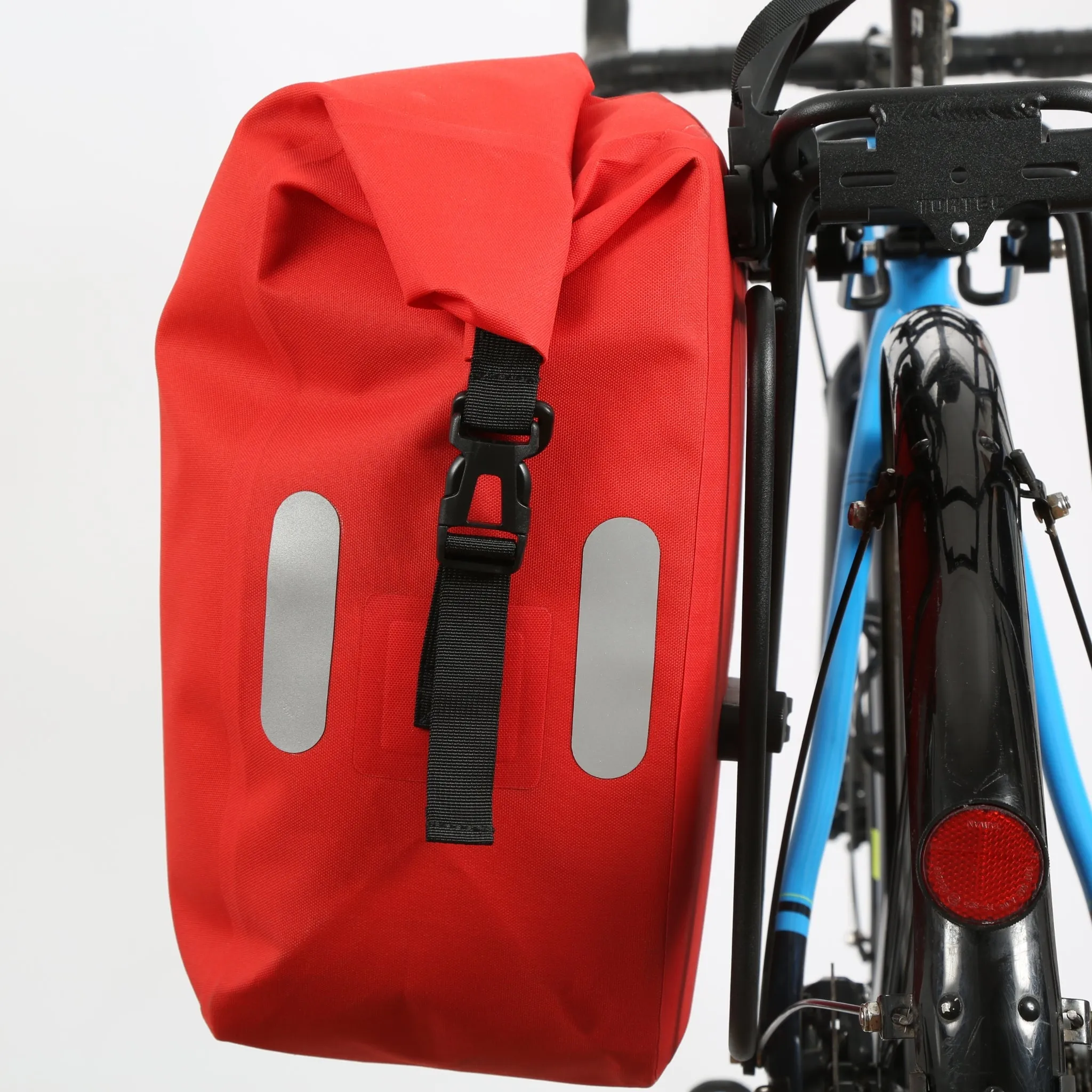 Yonder Waterproof Pannier Bags (2x25L) - Red - Brae Cycling