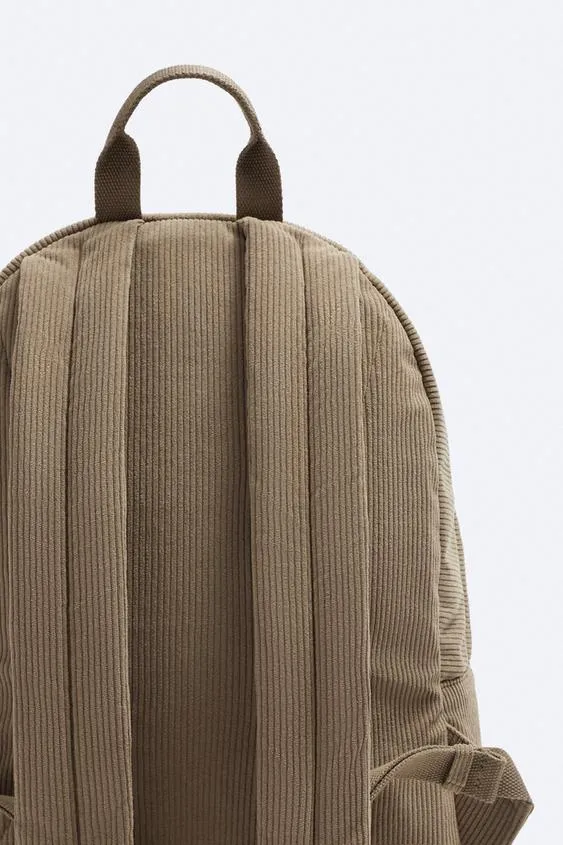 ZARA | CORDUROY BACKPACK 1587