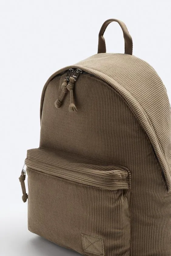 ZARA | CORDUROY BACKPACK 1587