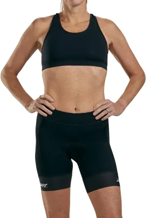 Zoot Women's Core Cycling Shorts, Padded Bicycle Shorts for Performance Cycle & Bike Racing, UPF 50  Fabric